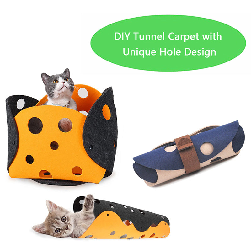 Cat Tunnel Felt Toy