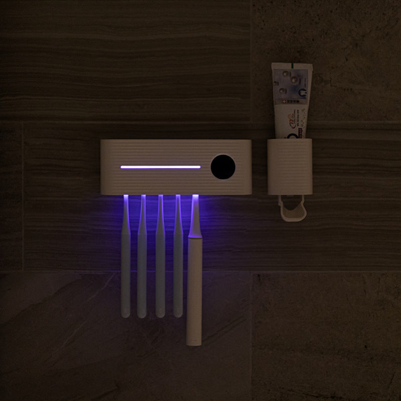 Automatic Air-Drying Toothbrush Disinfection Box | Mountable On The Wall