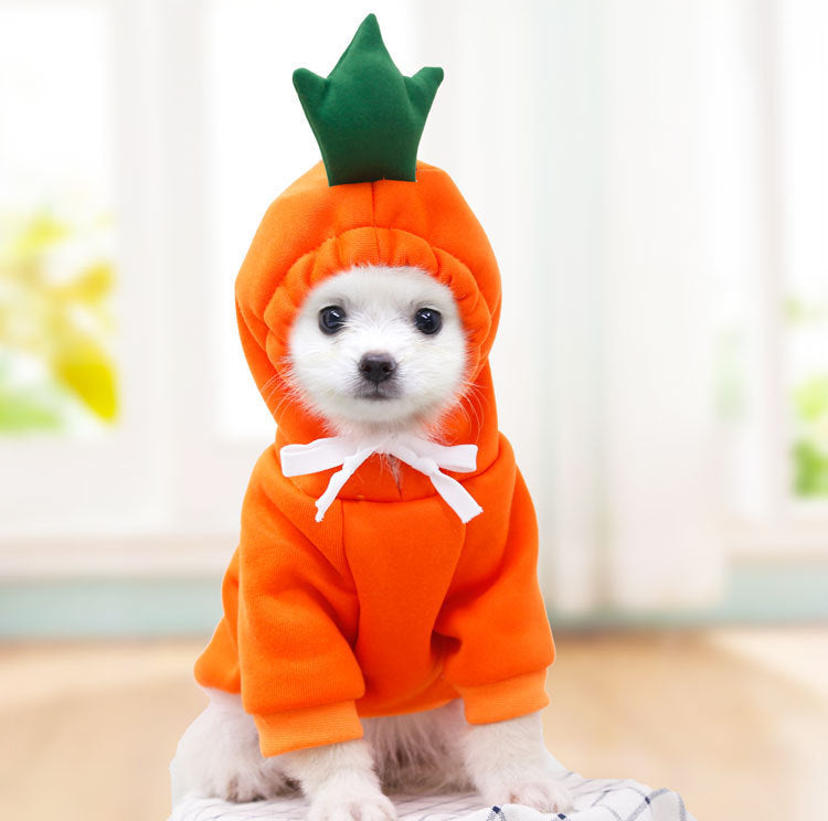 Cute Hoodies For Dogs | Winter Warm Fleece Pet Clothing