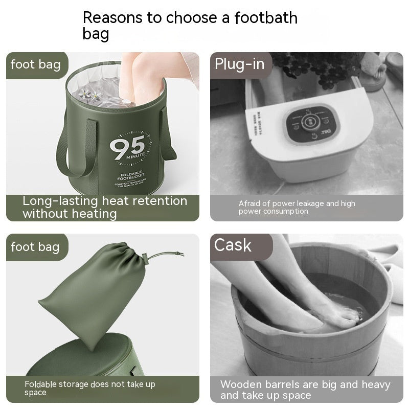 Pedicure Folding Foot Bath | High Depth | Travel-Friendly