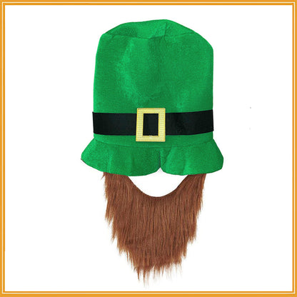 St Patricks Day Green Hat With Beard