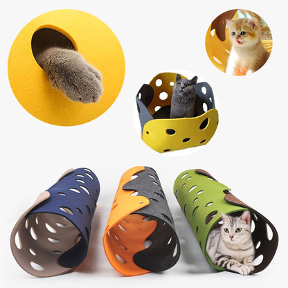 Cat Tunnel Felt Toy