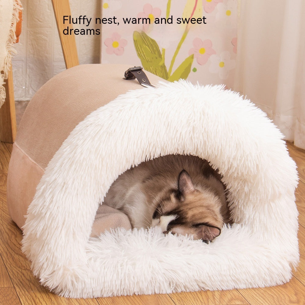 Portable Pet Nest for Autumn And Winter | Moisture-Proof