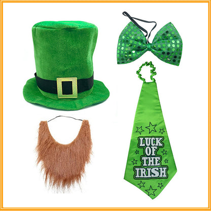 St Patricks Day Green Hat With Beard