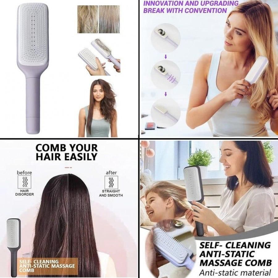 Self-Cleaning 2-in-1 Massage Comb