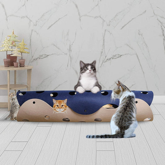 Cat Tunnel Felt Toy