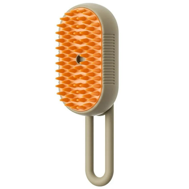 Pet Steam Brush With Electric Spray | For Massage & Grooming